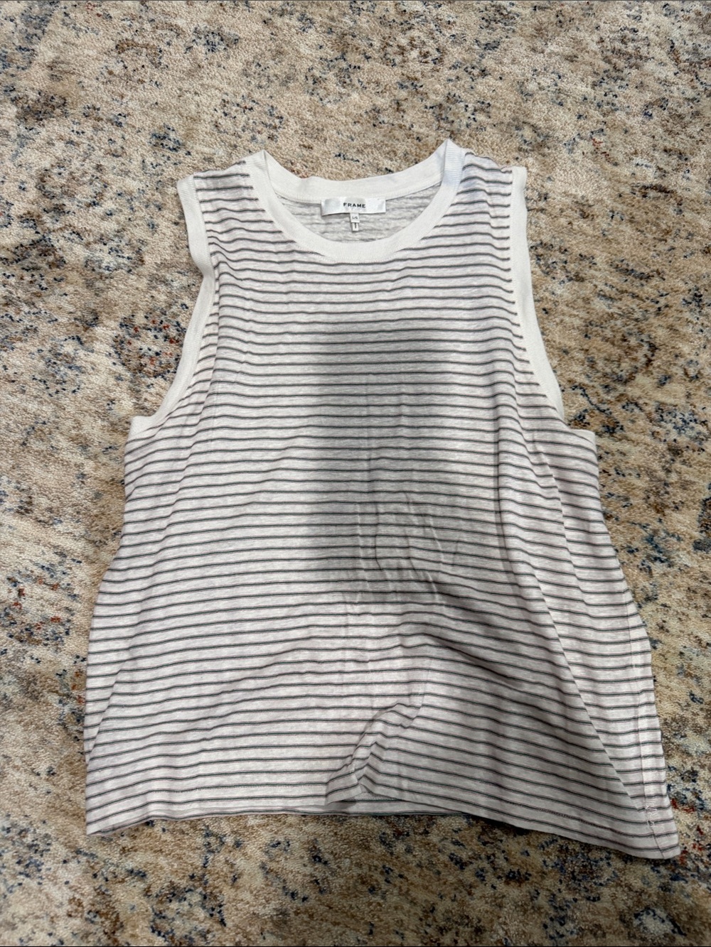 Frame Denim Striped Tank